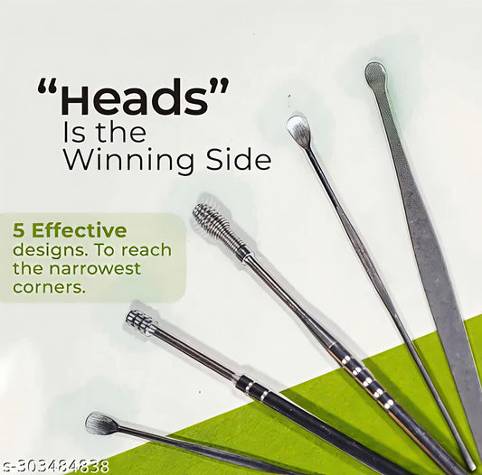 LED Ear Wax Cleaner Tool – Professional Stainless Steel Ear Cleaning Kit with Flashlight | Safe Ear Pick Set for Adults & Kids