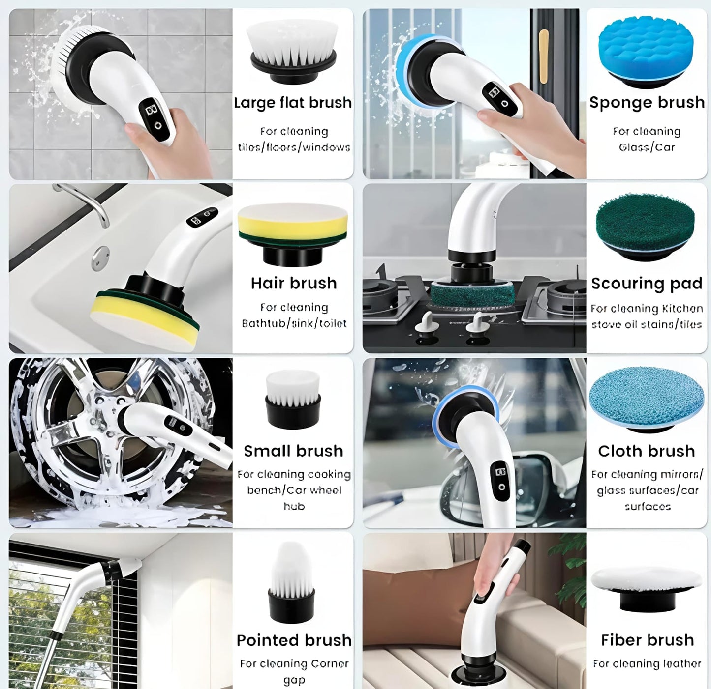 Electric Spin Scrubber – Powerful Bathroom Cleaning Brush